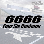 6666 Four Six Customs 데칼 (B타입)