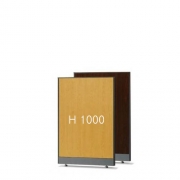 사무용 사무실 파티션 가림막 60T AL알미늄 우드 원톤파티션 H1000