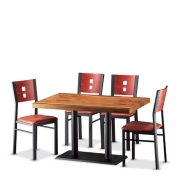 [TOP-YI]5-7 테이블프레임(철판)+의자 A세트/각등의자(20/40각)